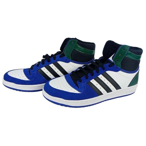 Adidas  Top Ten RB Men\'s Size 10.5  Leather Shoes FZ6199 Lucid Blue Black Green main image 10